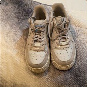 Grey Air Force ones